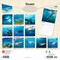 Sharks | 2026 12 x 24 Inch (Hanging) Monthly Square Wall Calendar | Plastic-Free